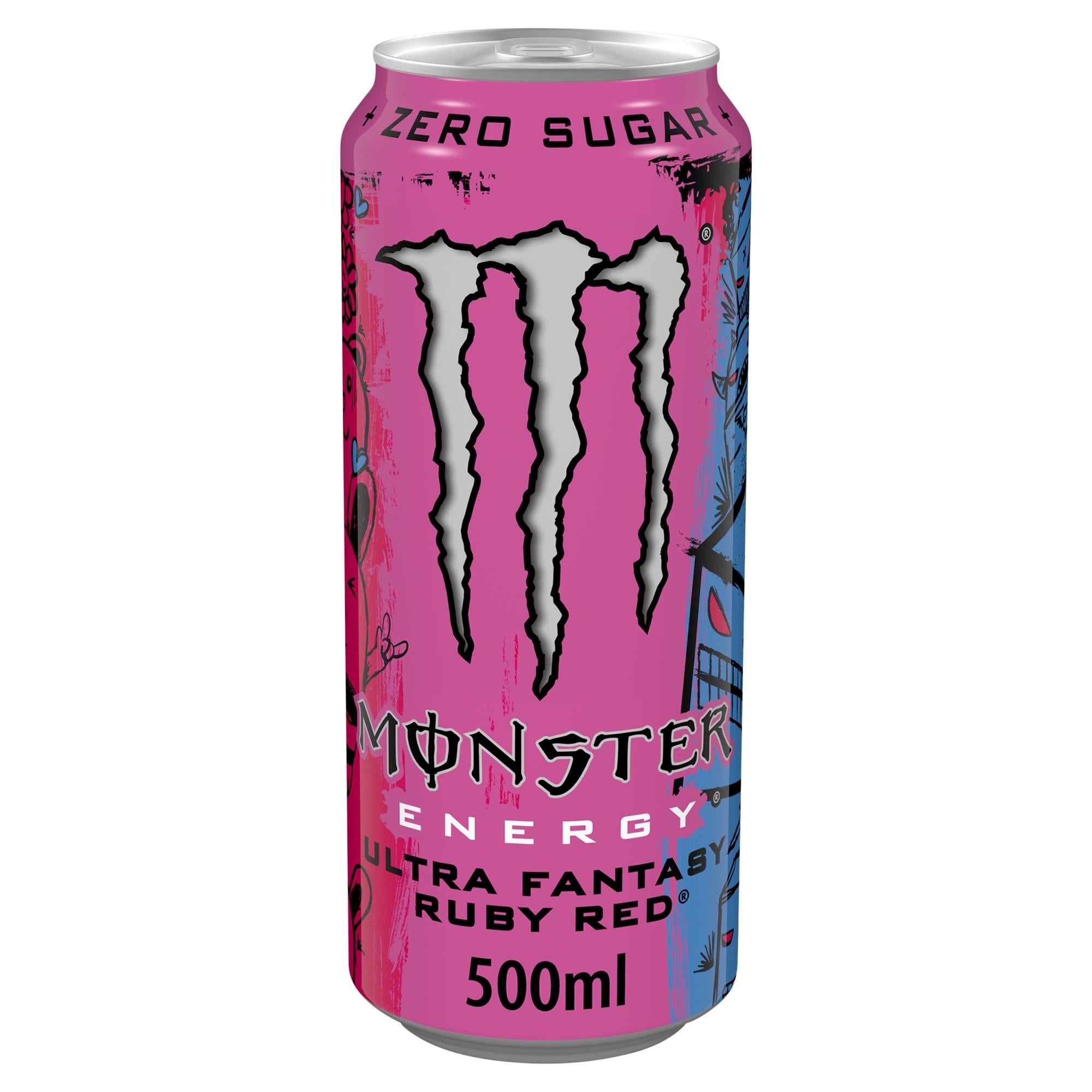 Monster energy drink Ultra Fantasy Ruby Red 12 x 500ml, UK version