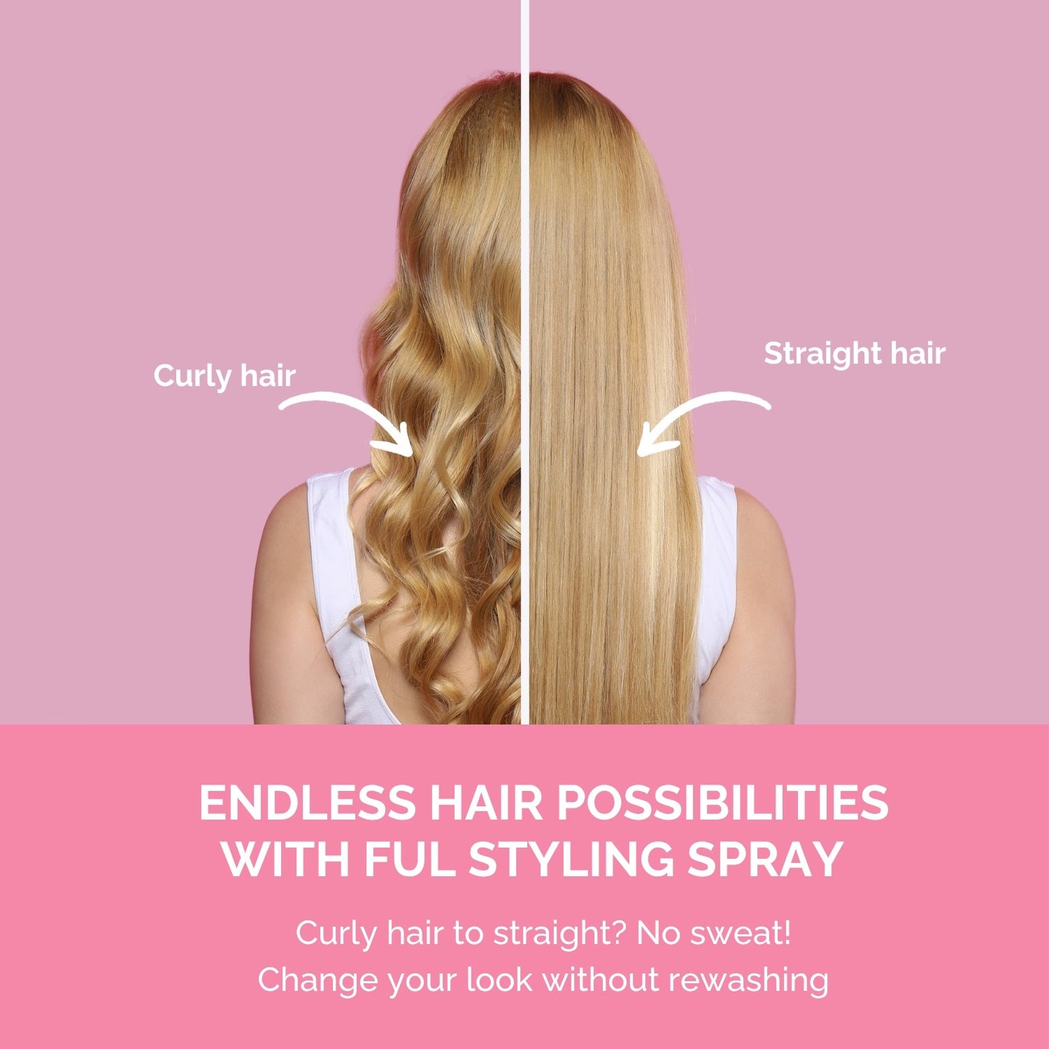 FUL Styling Spray 100ml hair product, imported from the UK