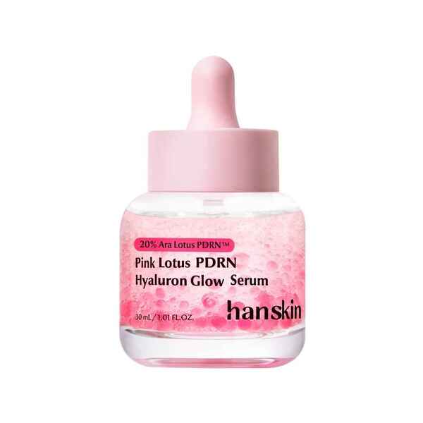 Hanskin Pink Lotus PDRN Hyaluron Glow serum 30ml, UK version