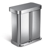simplehuman 58L Dual Compartment Pedal Bin