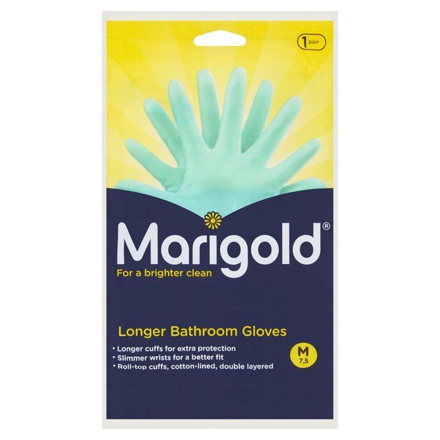 Marigold Medium Bathroom Gloves   1pair GOODS M&S   