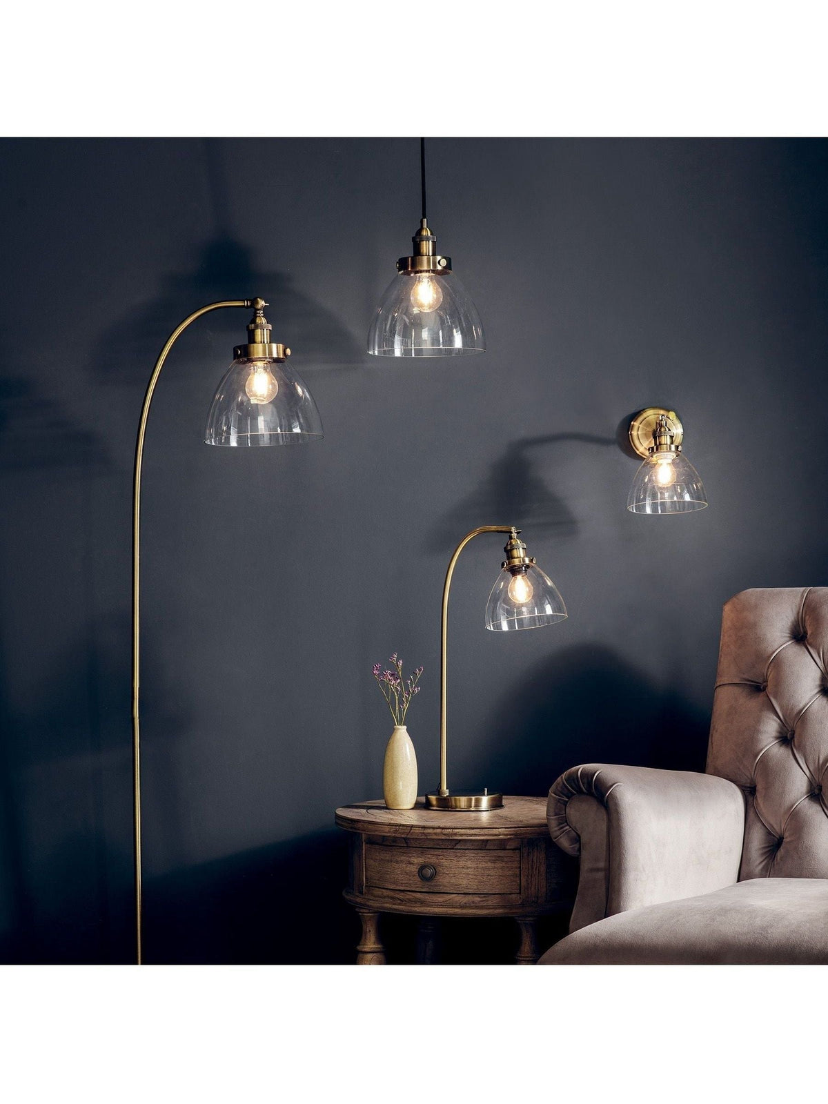 Gallery Home Brass Pierre table lamp - British product