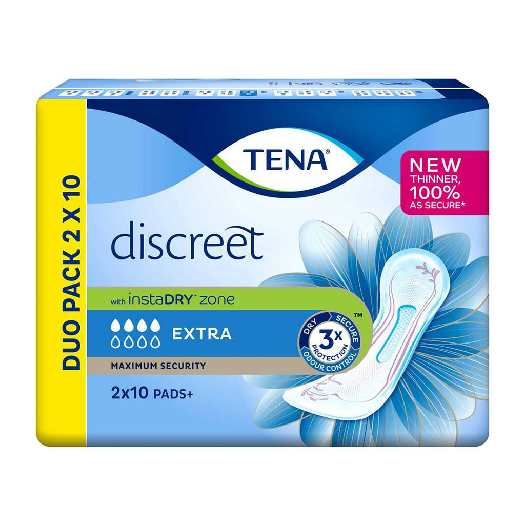 TENA Discreet Extra Incontinence Pads for Bladder Weakness 20pk