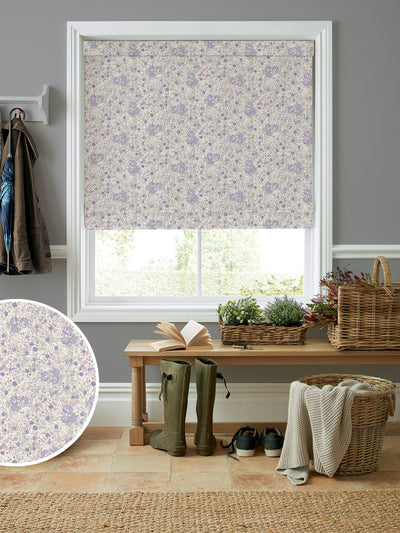 Next Laura Ashley Lavender Rowena Made to Measure 100% Cotton Roman Blinds- Buy online at McGrocer