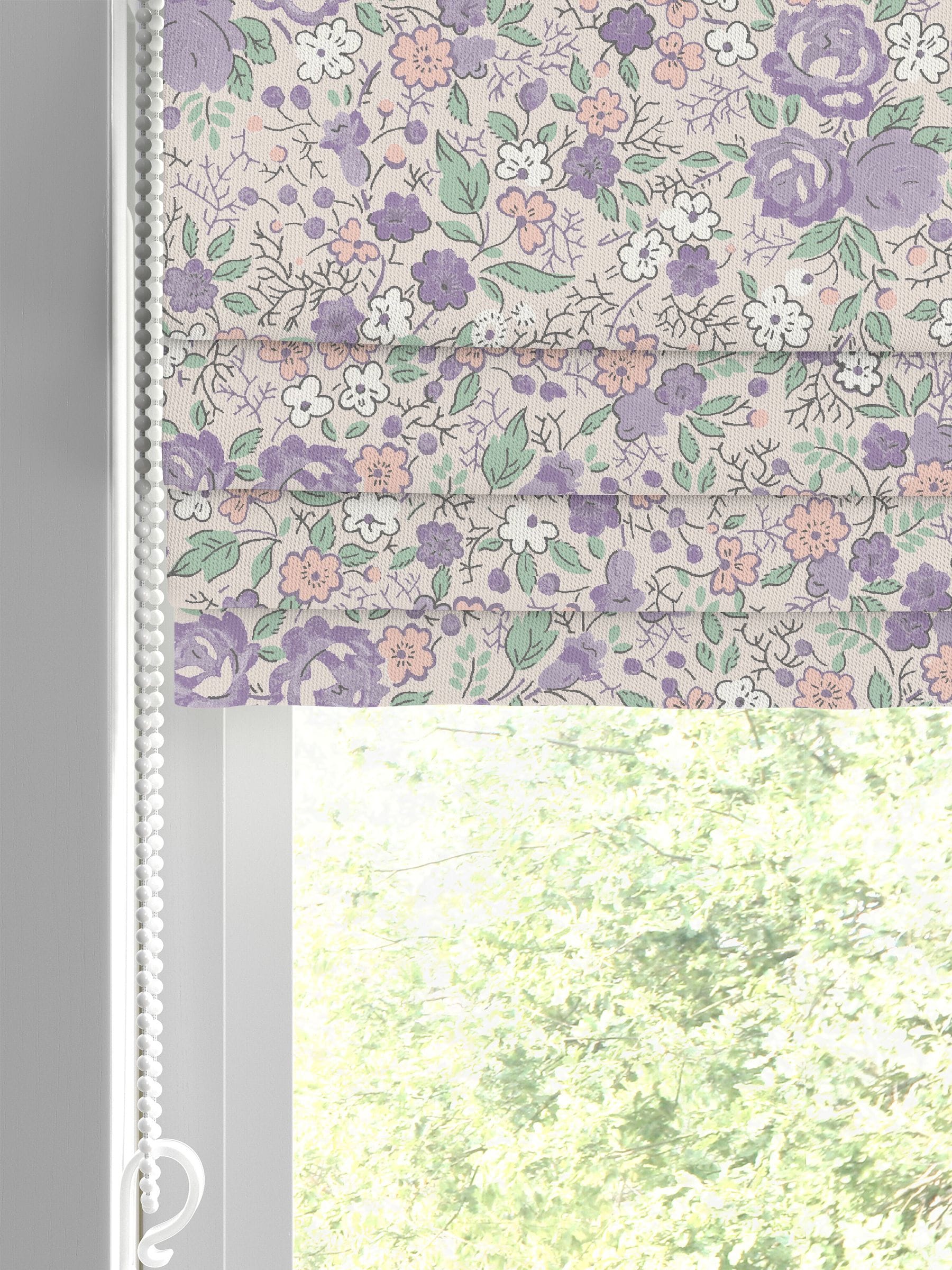 Laura Ashley Lavender Rowena roman blinds (British brand)