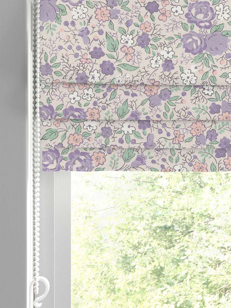 Laura Ashley Lavender Rowena roman blinds (British brand)