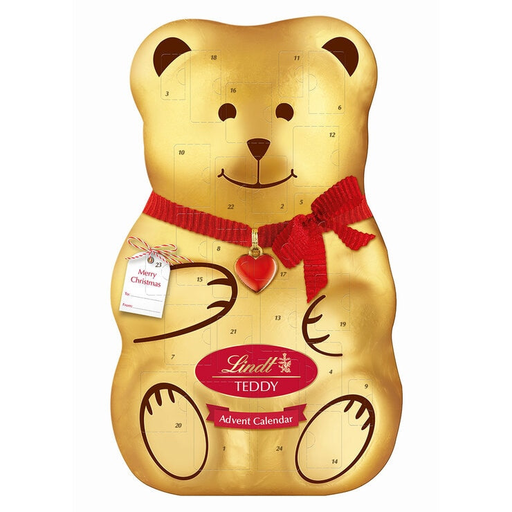 Lindt Teddy Advent Calendar 310g, imported from the UK