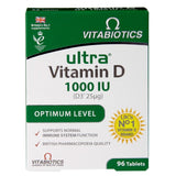 Vitabiotics Ultra Vitamin D 1000 IU Optimum Level 96 Tablets GOODS Holland&Barrett   