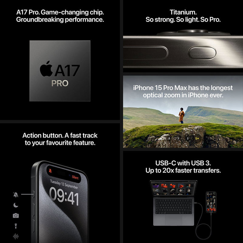 Apple iPhone 15 Pro 128GB smartphone - British product