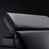 Valencia Barcelona Black Leather Power Reclining Home Theatre Chair with RGB LED GOODS Costco UK