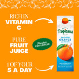 Tropicana smooth orange juice no bits 850ml, imported from the UK