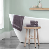 Grandeur purple bath towel 2 pack 76x147cm - British product