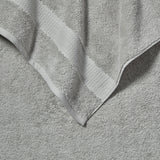 Grandeur 100% cotton bath towels 2 pack light grey - British product