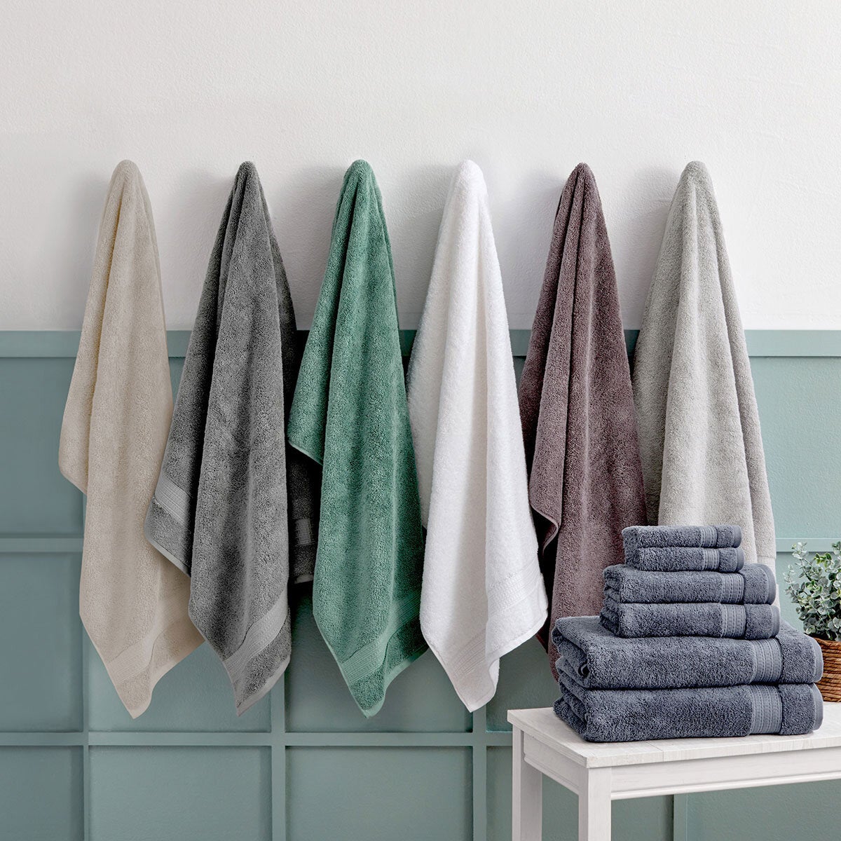 Grandeur bath sheets light grey 2 pack - British product