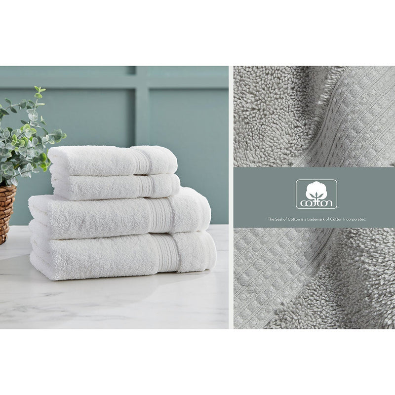 Grandeur bath sheets light grey 2 pack - British product