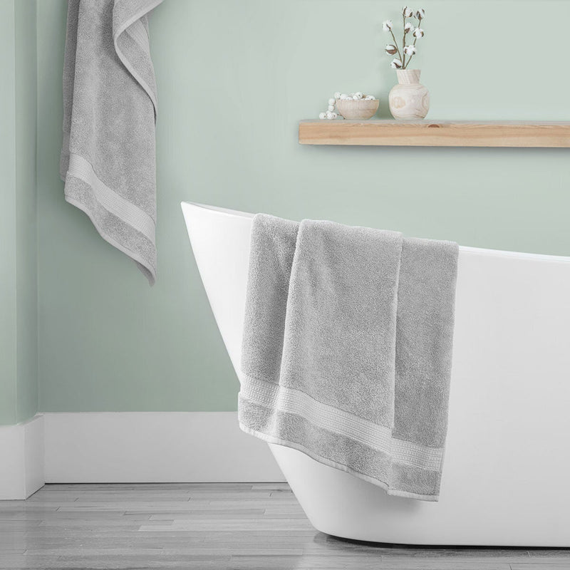Grandeur bath sheets light grey 2 pack - British product