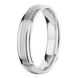 Costco platinum wedding ring luxury court satin polished 5.0mm (British brand)