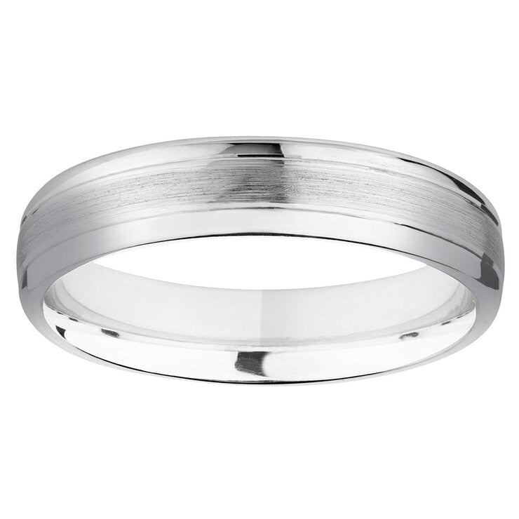 Costco platinum wedding ring luxury court satin polished 5.0mm (British brand)