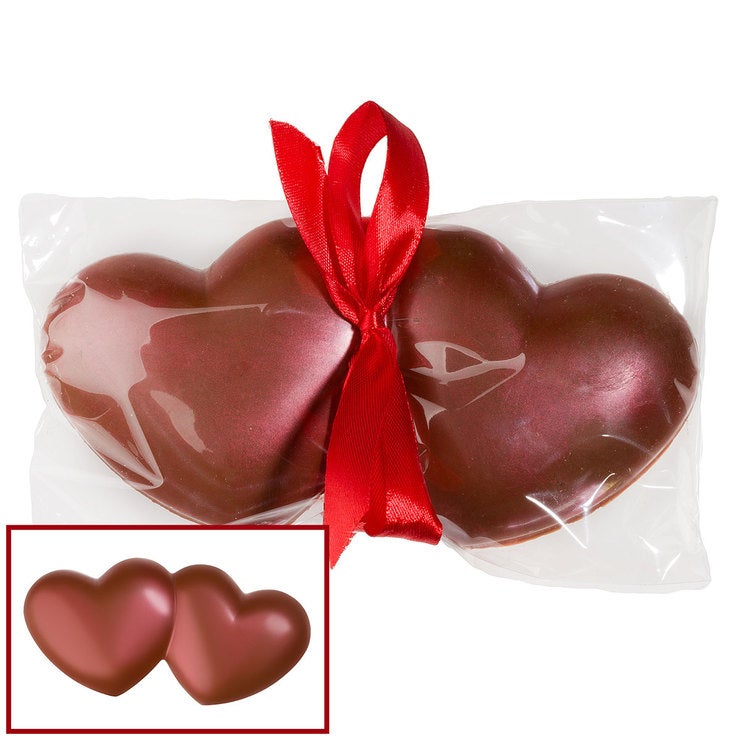 Cocoba Belgian Milk Chocolate Large Double Heart 10 x 150g