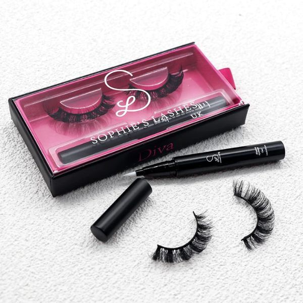 Sophie's Lashes UK Diva Strip Lashes & Clear Liner