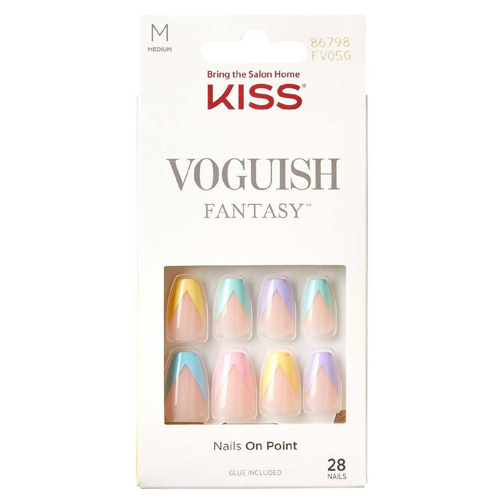 Kiss Voguish Fantasy  French Nails Disco Ball