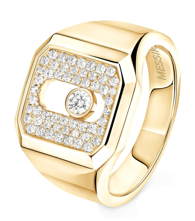 Messika Move Joaillerie signet ring 0.27ct, UK version