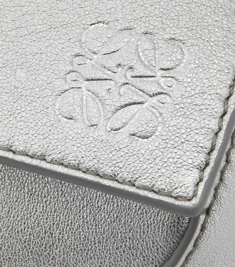 LOEWE small metallic leather Puzzle top-handle bag, UK version