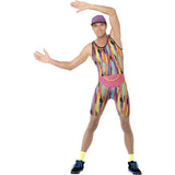 Smiffys aerobics instructor costume with bodysuit hat and bum bag - British product