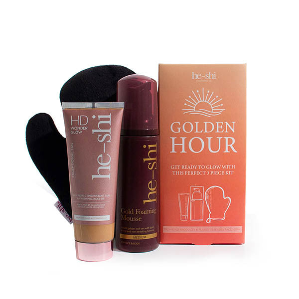 He-Shi Golden Hour Tanning Set GOODS Superdrug   