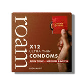 DNR Roam Skin Tone Condoms Medium Brown 12 Pack GOODS Superdrug   