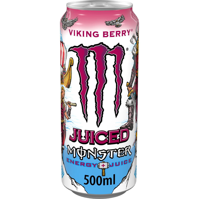 Monster Energy Viking Berry energy drink 12 x 500ml - British product