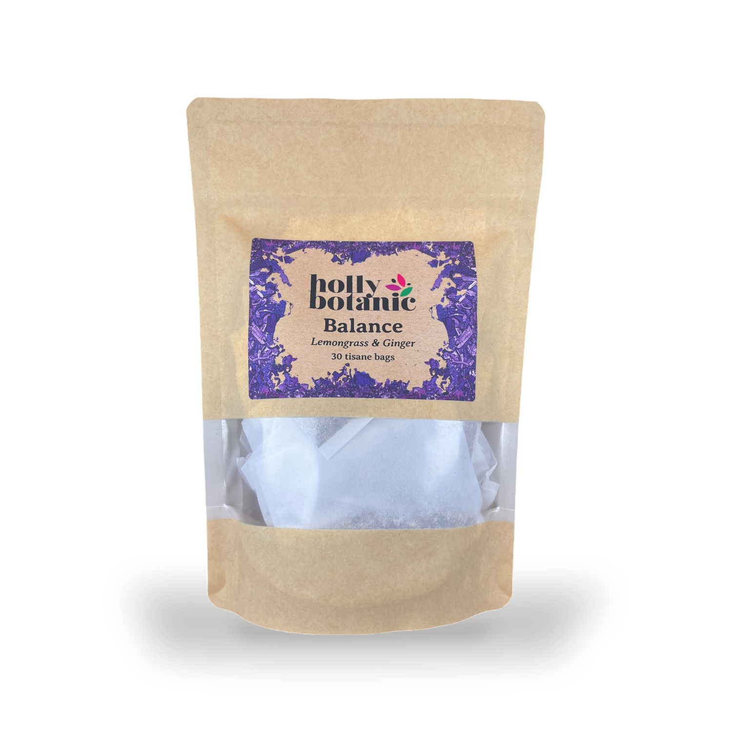 Holly Botanic Balance Tisane Lemongrass Ginger 30 Tea Bags (British brand)
