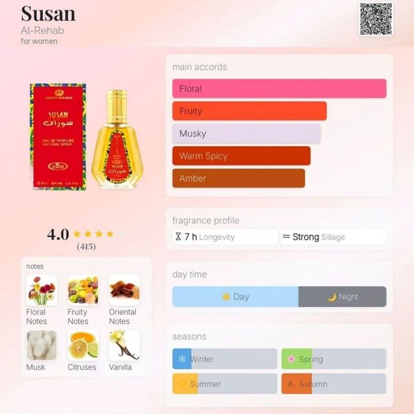 Al Rehab Susan EDP spray 50ml (British brand)