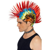 Smiffys 80s punk multi-coloured Mohawk wig - British product