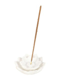 Something Different white lotus incense holder ceramic - British product
