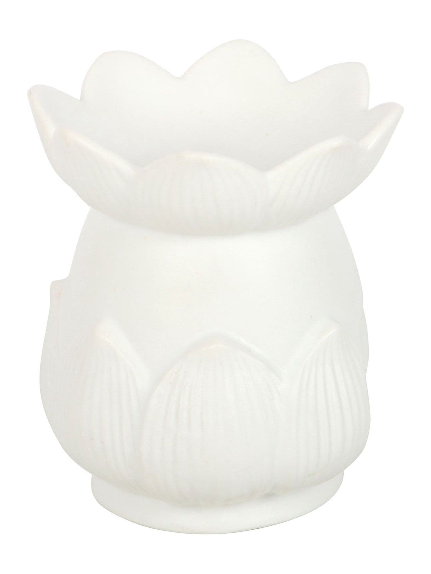 Something Different white lotus oil burner, imported from the UK