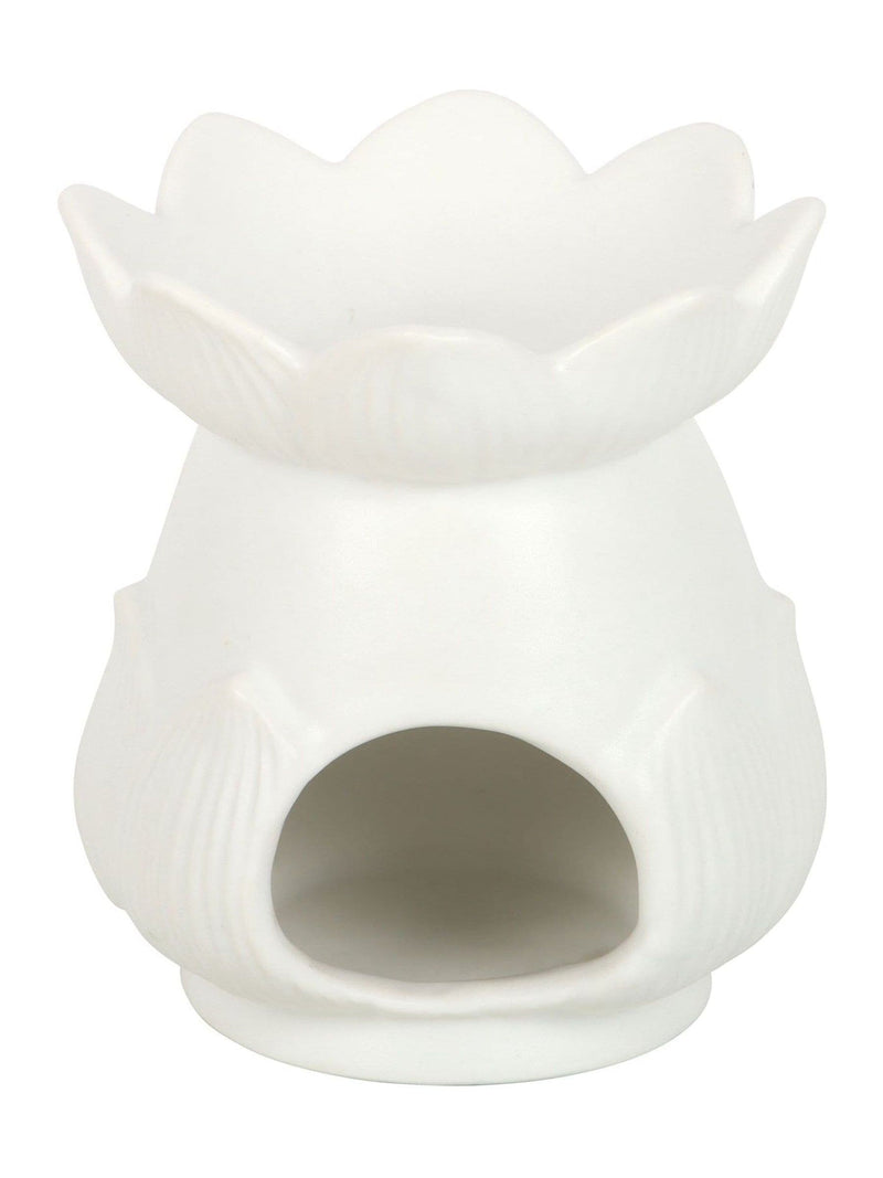 Something Different white lotus oil burner, imported from the UK