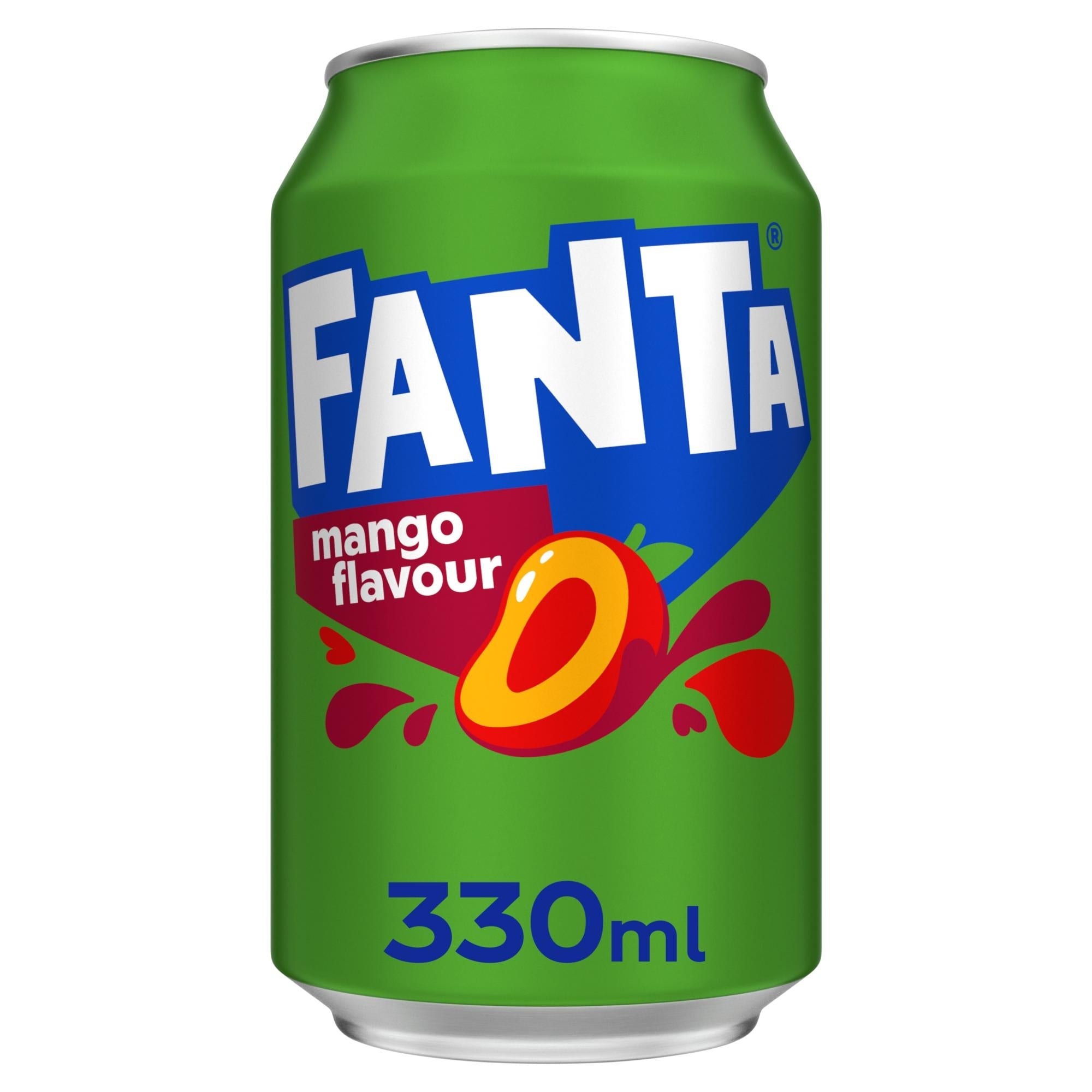Fanta Mango soft drink 24x330ml cans, imported from the UK