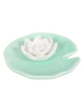 Something Different green lotus incense holder and trinket dish, UK version