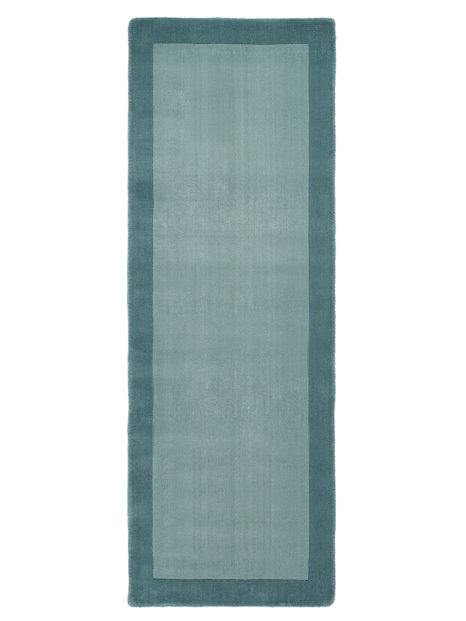 Origin Rugs duck egg blue runner rug 67x200cm - British product