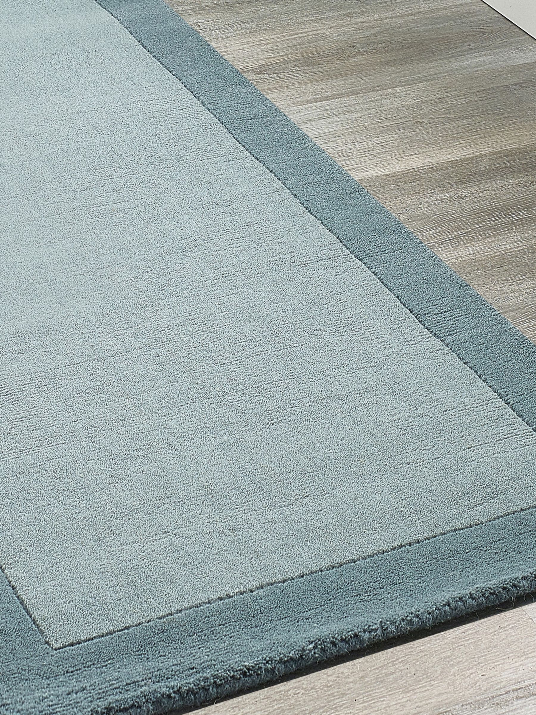Origin Rugs duck egg blue runner rug 67x200cm - British product