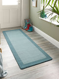 Origin Rugs duck egg blue runner rug 67x200cm - British product