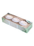 Something Different white lotus tealight holders set of 3, UK version