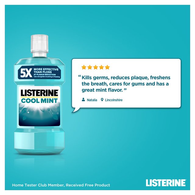 Listerine Antibacterial Mouthwash Coolmint   500ml GOODS M&S   