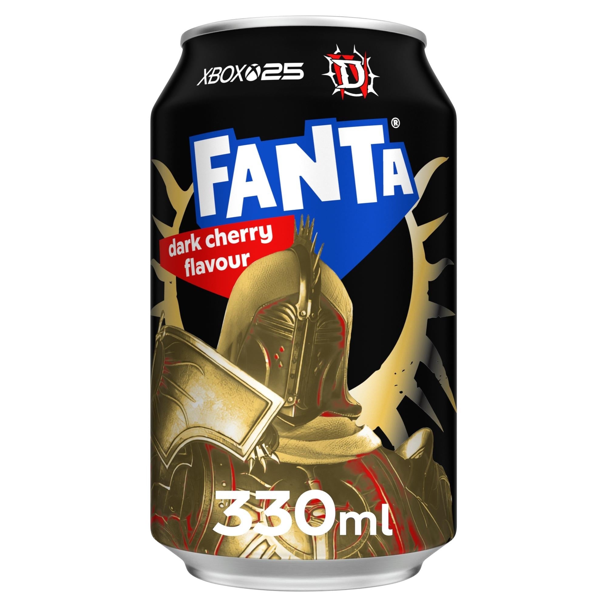 Fanta Dark Cherry soft drink 24 x 330ml - British product