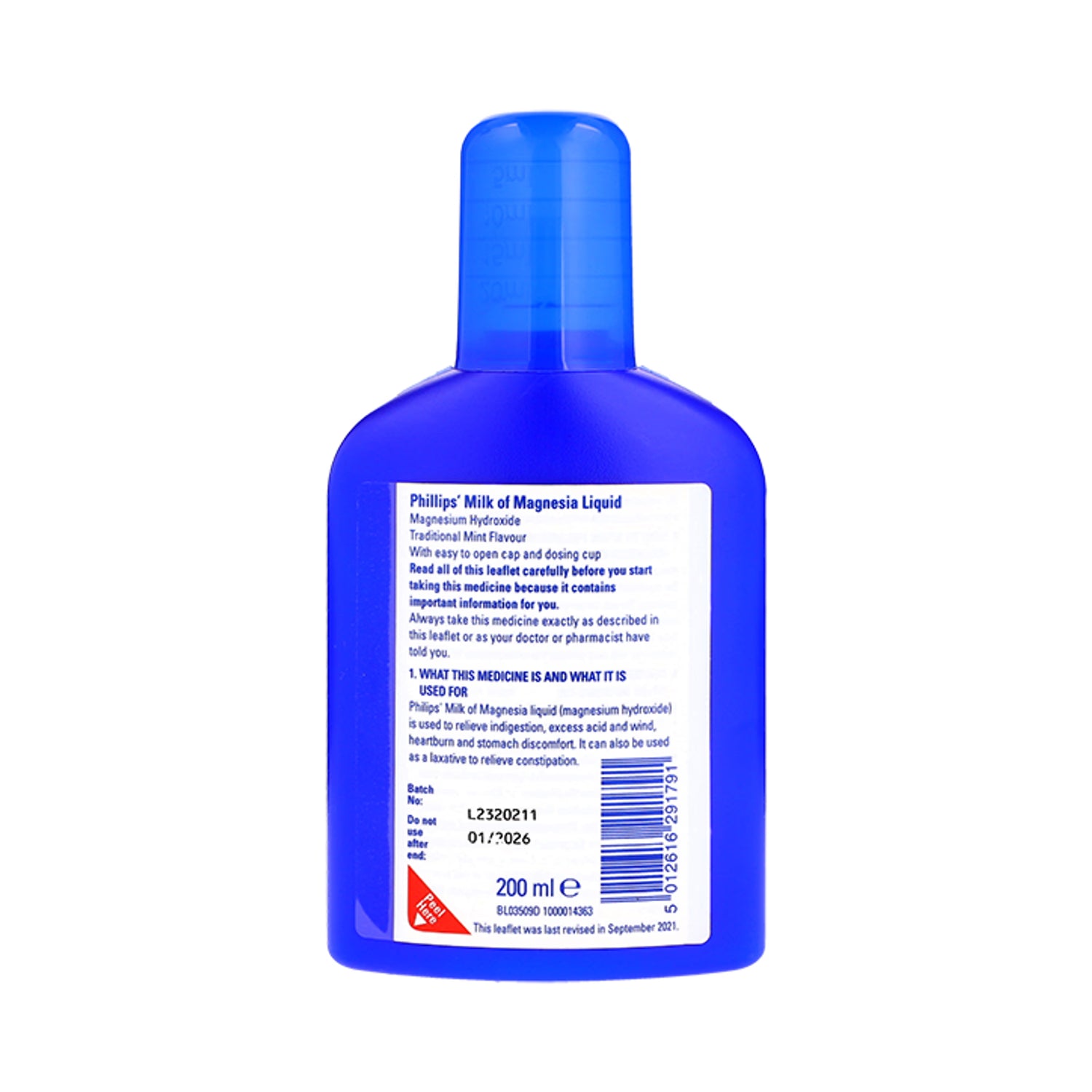 Phillips' Milk of Magnesia 200ml antacid - UK version