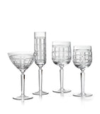 Ralph Lauren Home Hudson Plaid red wine glass, imported from the UK