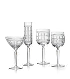 Ralph Lauren Home Hudson Plaid red wine glass, imported from the UK