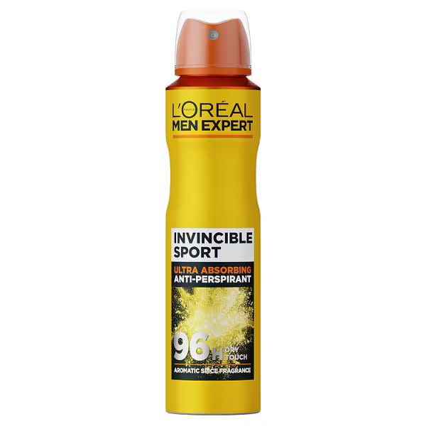 L'Oreal Paris Anti-Perspirant Spray Invincible Sport Men 250ml, UK version