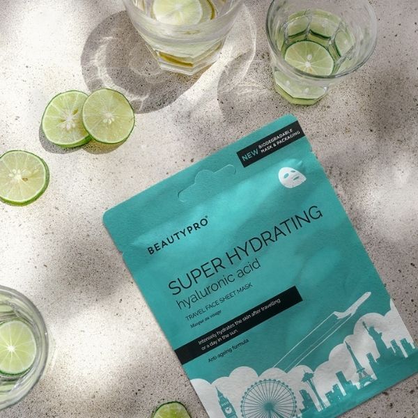 BEAUTYPRO super hydrating sheet mask for travel, British brand